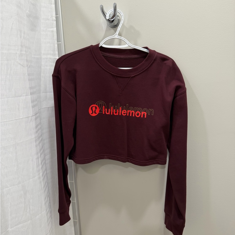 lululemon athletica All Yours Cropped Cassis hoodie
